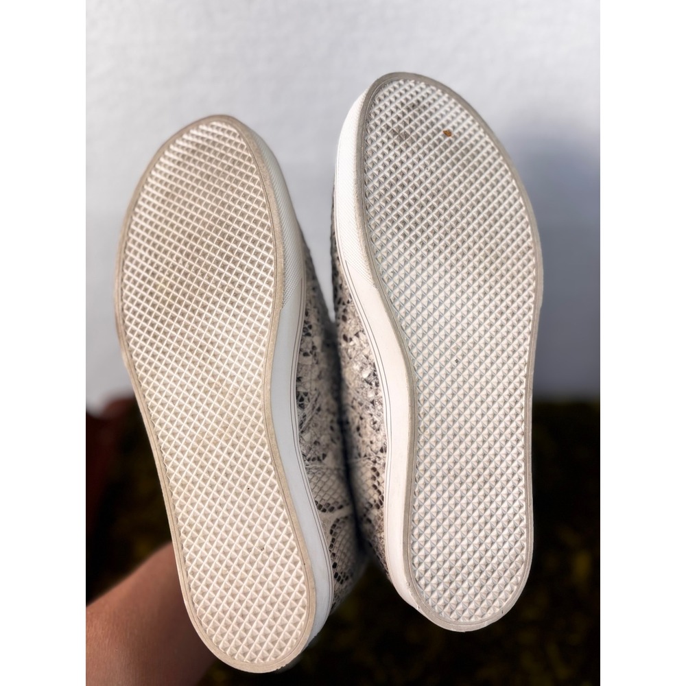 Corky's Hunt Snakeskin Wedge Sneakers Grey Cream High Top Zip Up Shoes Size 9 - Picture 8 of 12